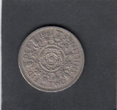 Beschrijving: 2 Shillings  ELIZABETH II